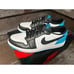 Jordan 1 Retro Low OG Black Dark Powder Blue Size 10.5- CZ0790-104