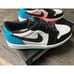 Jordan 1 Retro Low OG Black Dark Powder Blue Size 10.5- CZ0790-104