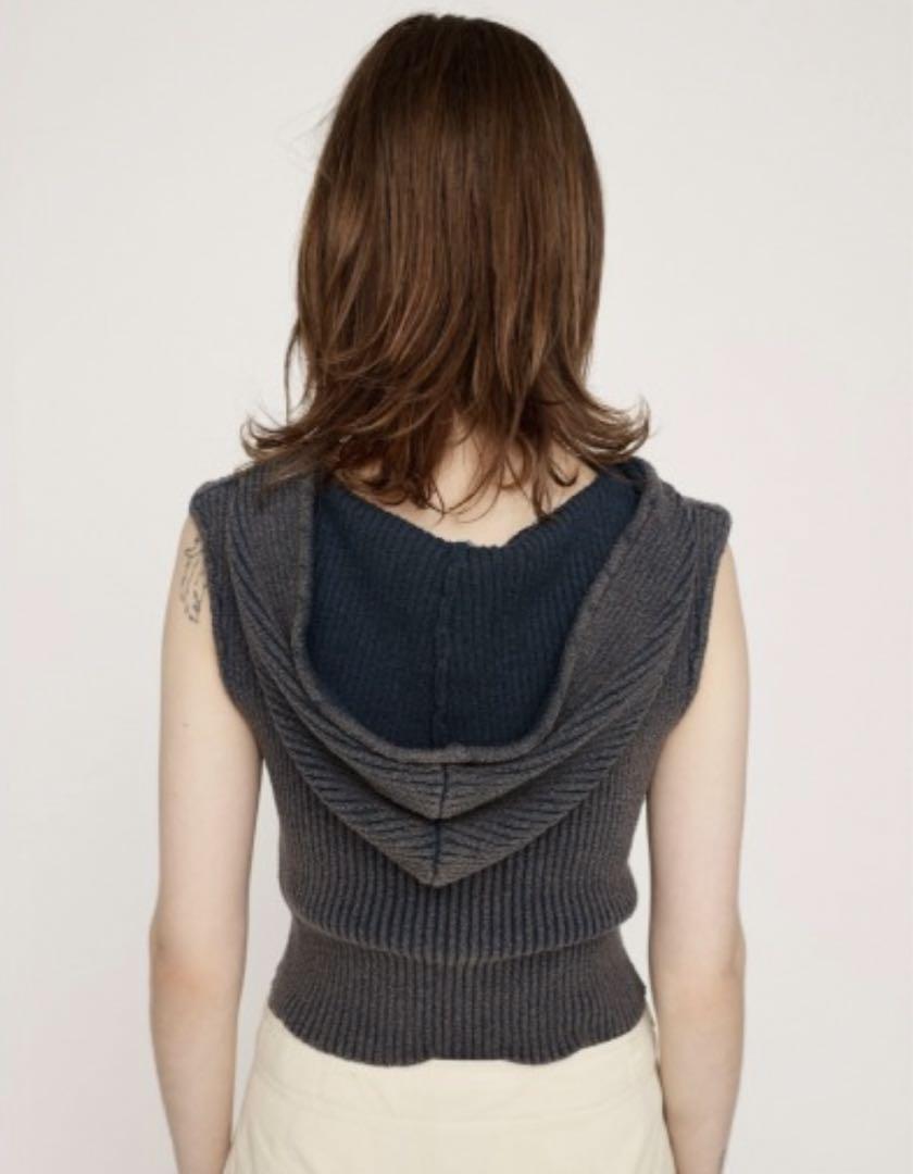 【内祝い】 SLY Front Zip Bleach Ribbed Top トップス