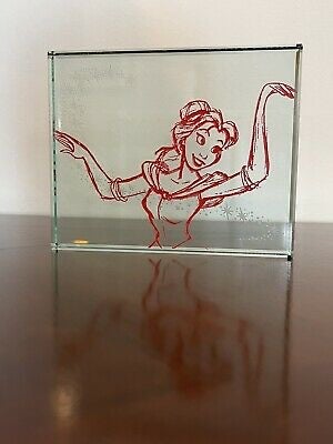 Disney’s Beauty and the Beast etched glass