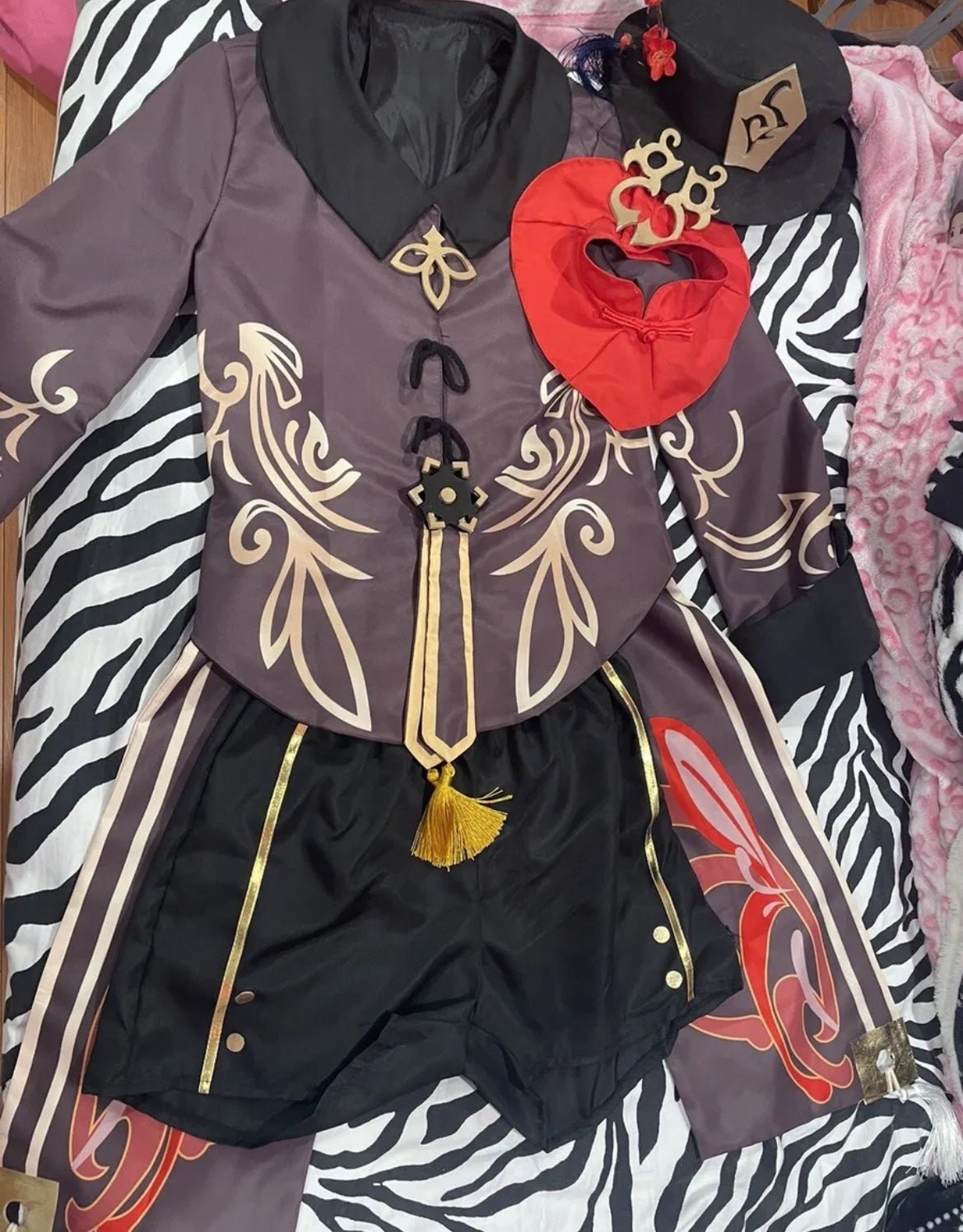 hu tao genshin impact cosplay halloween costume 4 pieces