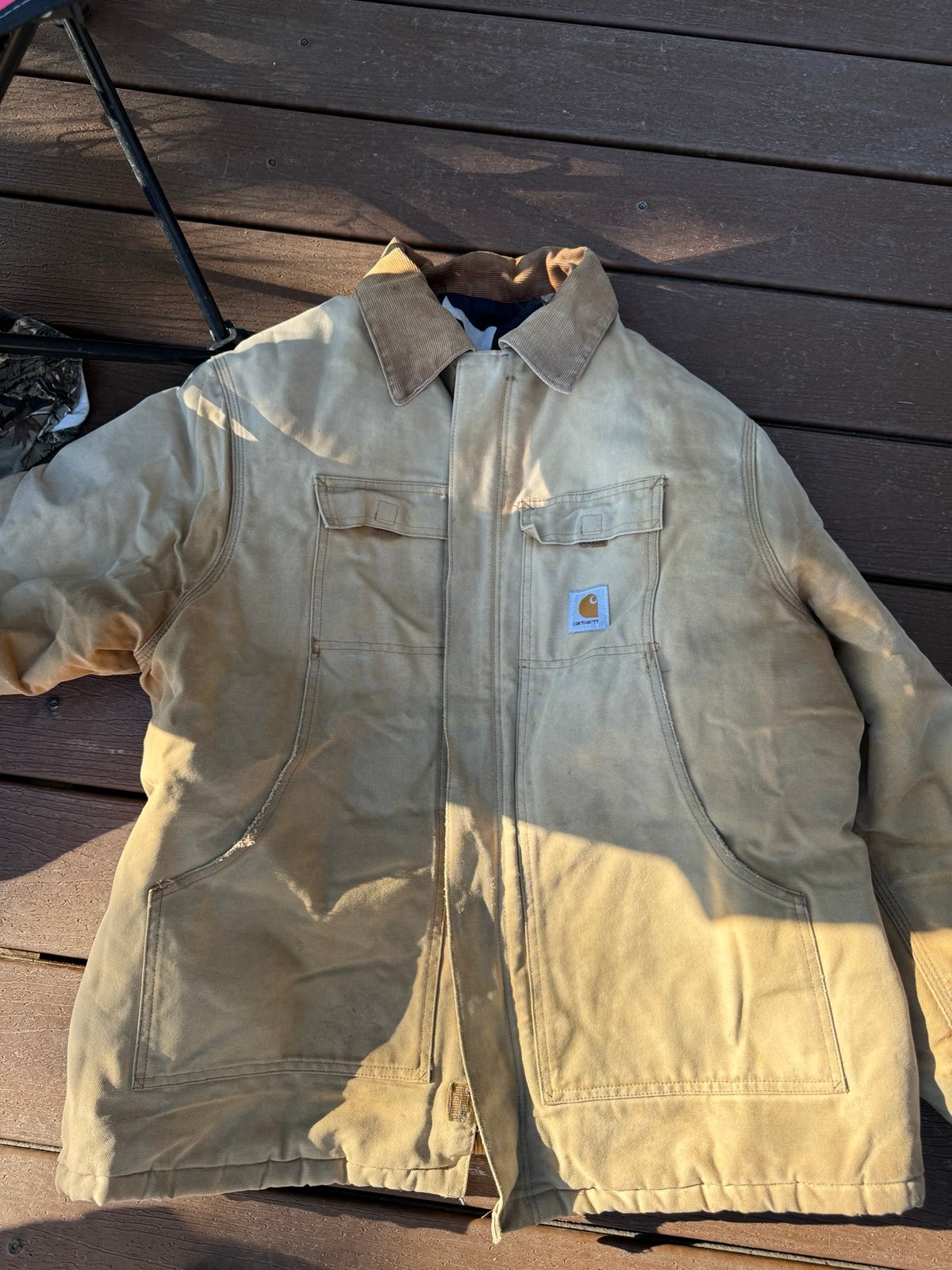 Vintage Carhartt Arctic Traditional Jacket Mens XL Quilt Lined Distressed Brown
