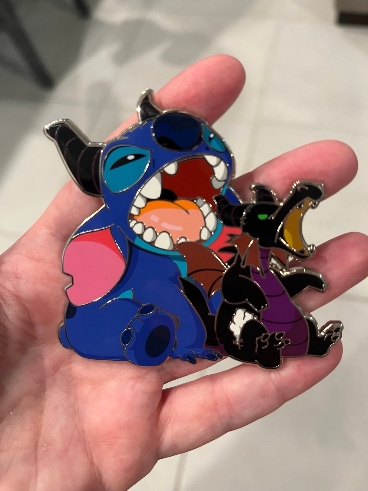 Boogieman Fantasy Pin Plushie Series Stitch with Maleficent Plush LE50