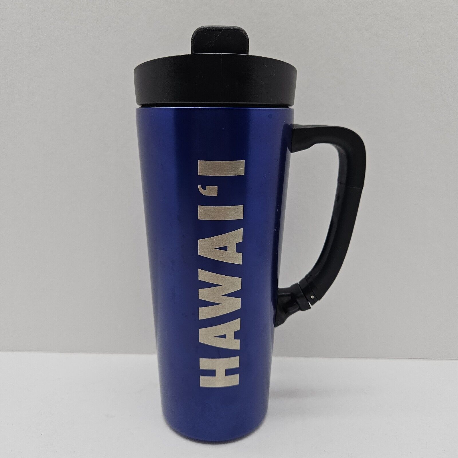 Starbucks Blue Hawaii Vacuum Stainless Steel Tumbler Clip Sip Handle 16OZ