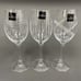 Royal Doulton Cystal Party Wine Glass Glasses Squares Etched Lines Clear - 3