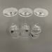 Royal Doulton Cystal Party Wine Glass Glasses Squares Etched Lines Clear - 3