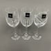 Royal Doulton Cystal Party Wine Glass Glasses Squares Etched Lines Clear - 3