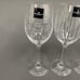 Royal Doulton Cystal Party Wine Glass Glasses Squares Etched Lines Clear - 3