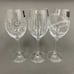 Royal Doulton Cystal Party Wine Glass Glasses Squares Etched Lines Clear - 3