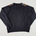 American Blue Himalayan Yak Sweater Mens Small Gray Black Argyle V-Neck Pullover
