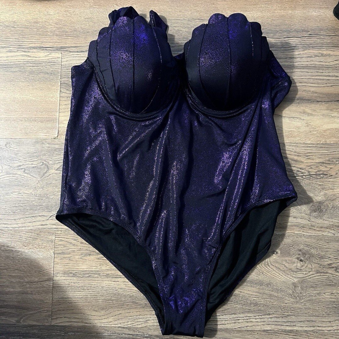 Hot Topic Disney Ursula Mermaid tied halter bathing suit swimsuit Sz 3X
