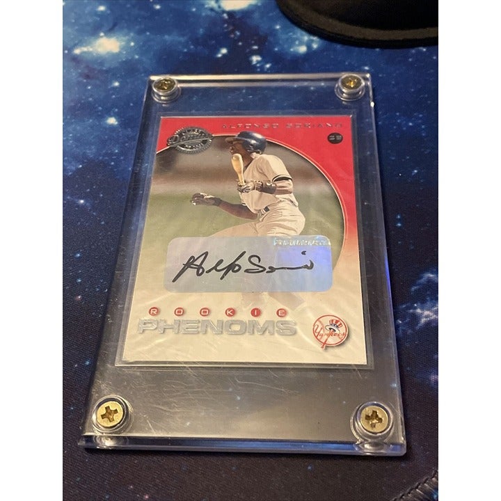 Alfonso Soriano 2001 Donruss CLASS OF '01 ROOKIE PHENOMS Auto #/625 (#/008) RC