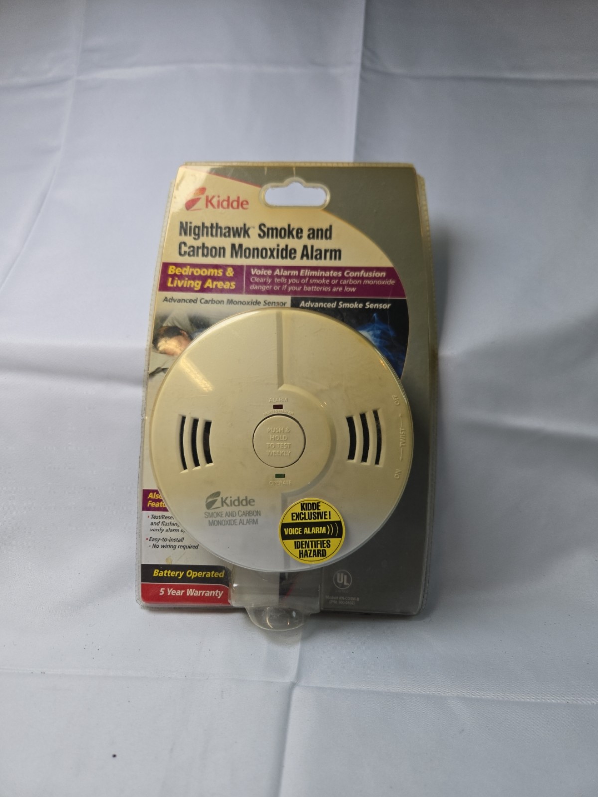 NEW Kidde ‎KN-COSM-B Smoke and Carbon Monoxide Detector NO BATTERIES
