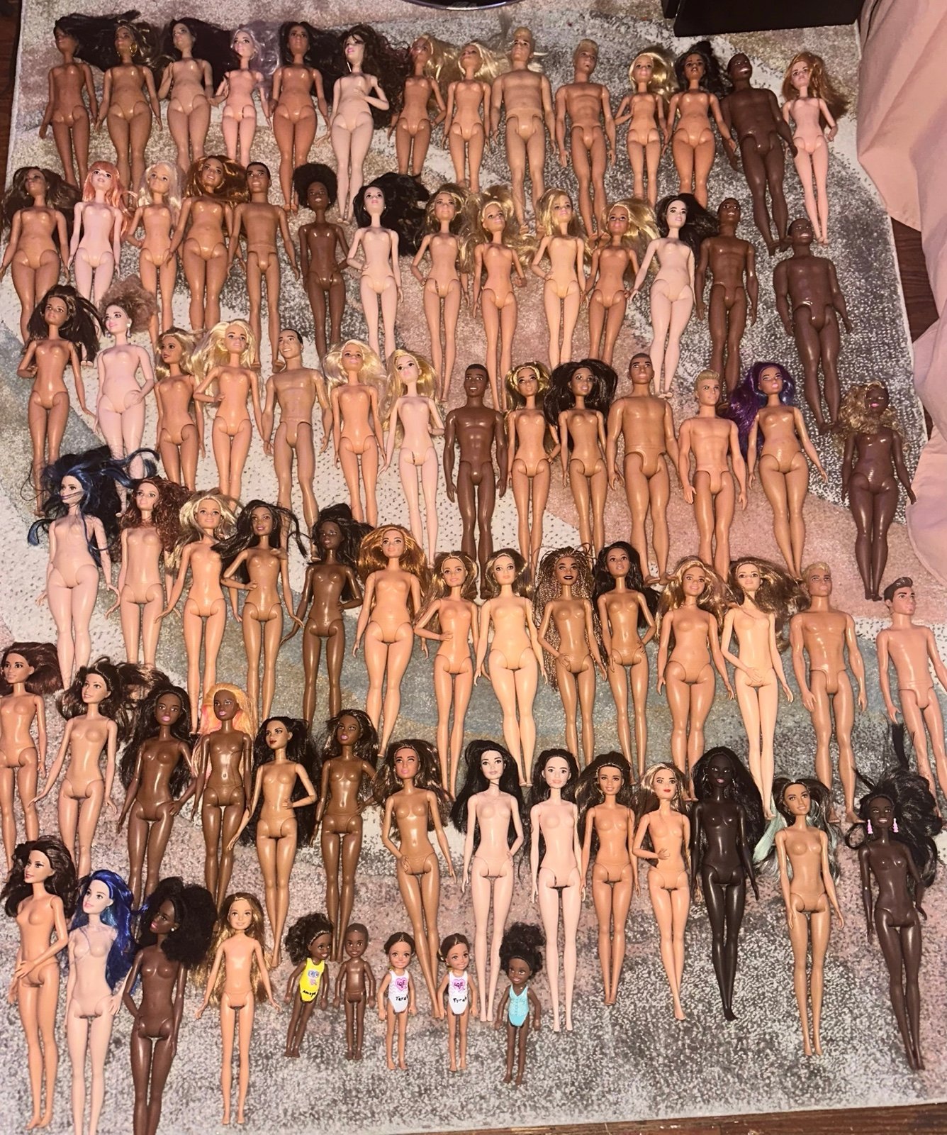 Huge barbie doll lot