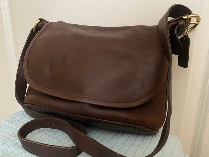 VTG Mahogany Coach leather bag style#4150