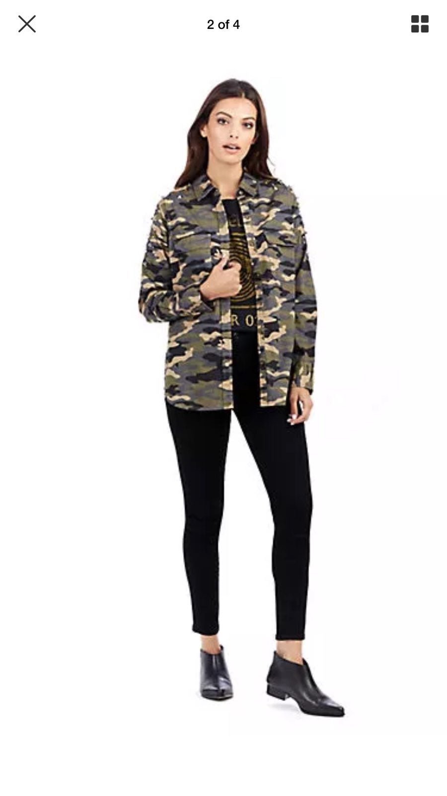 149 BNWT Women Camo Shirt