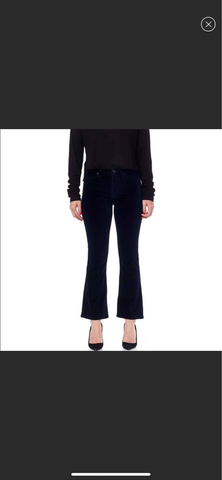 Hudson Jeans Brix Velvet High-Rise Bootc