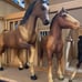 Miniature wooden horse barn with stables Now with 4 Horses !!