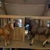 Miniature wooden horse barn with stables Now with 4 Horses !!