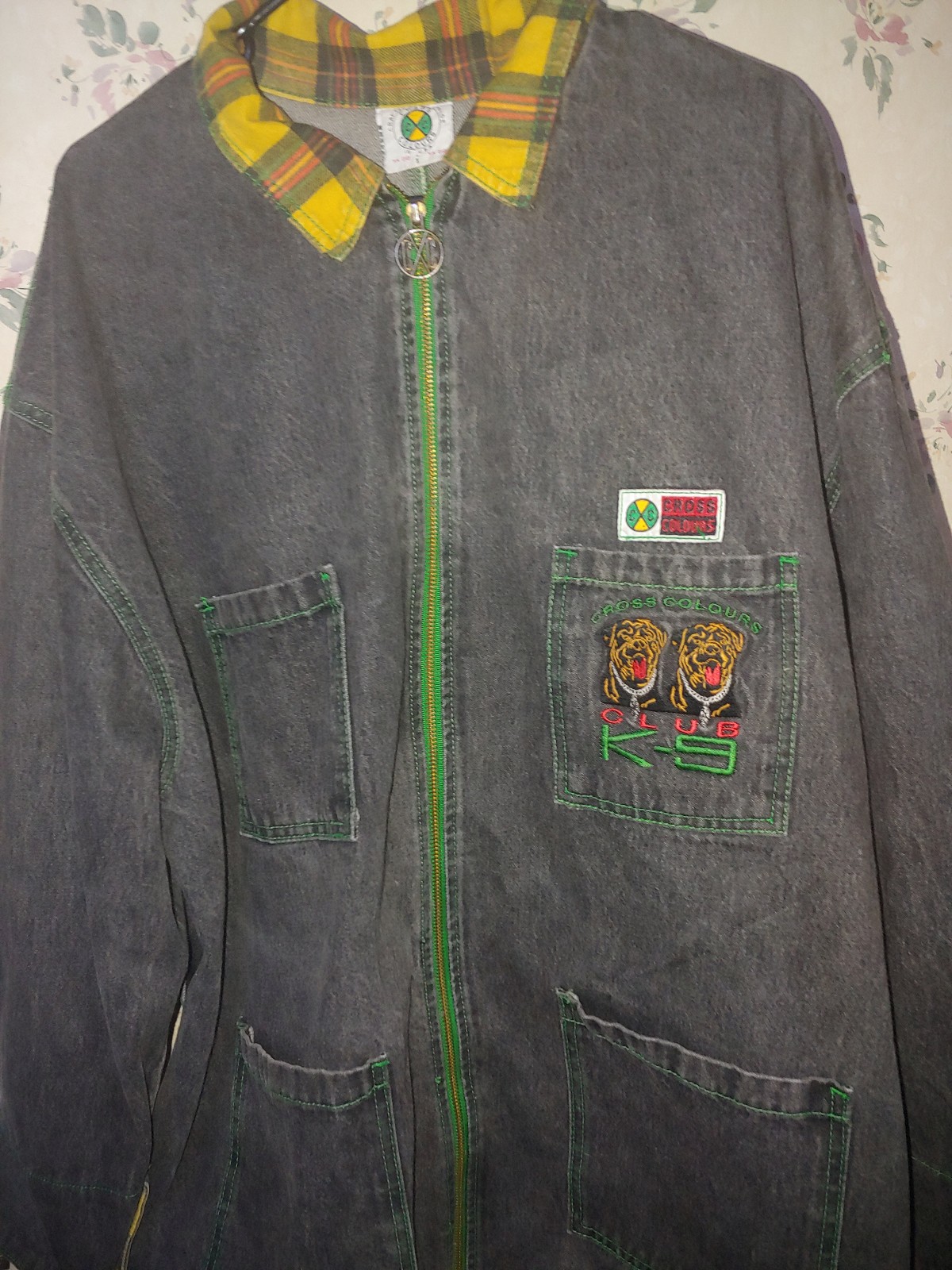Cross Colours Club K-9 Denim Jean Jacket