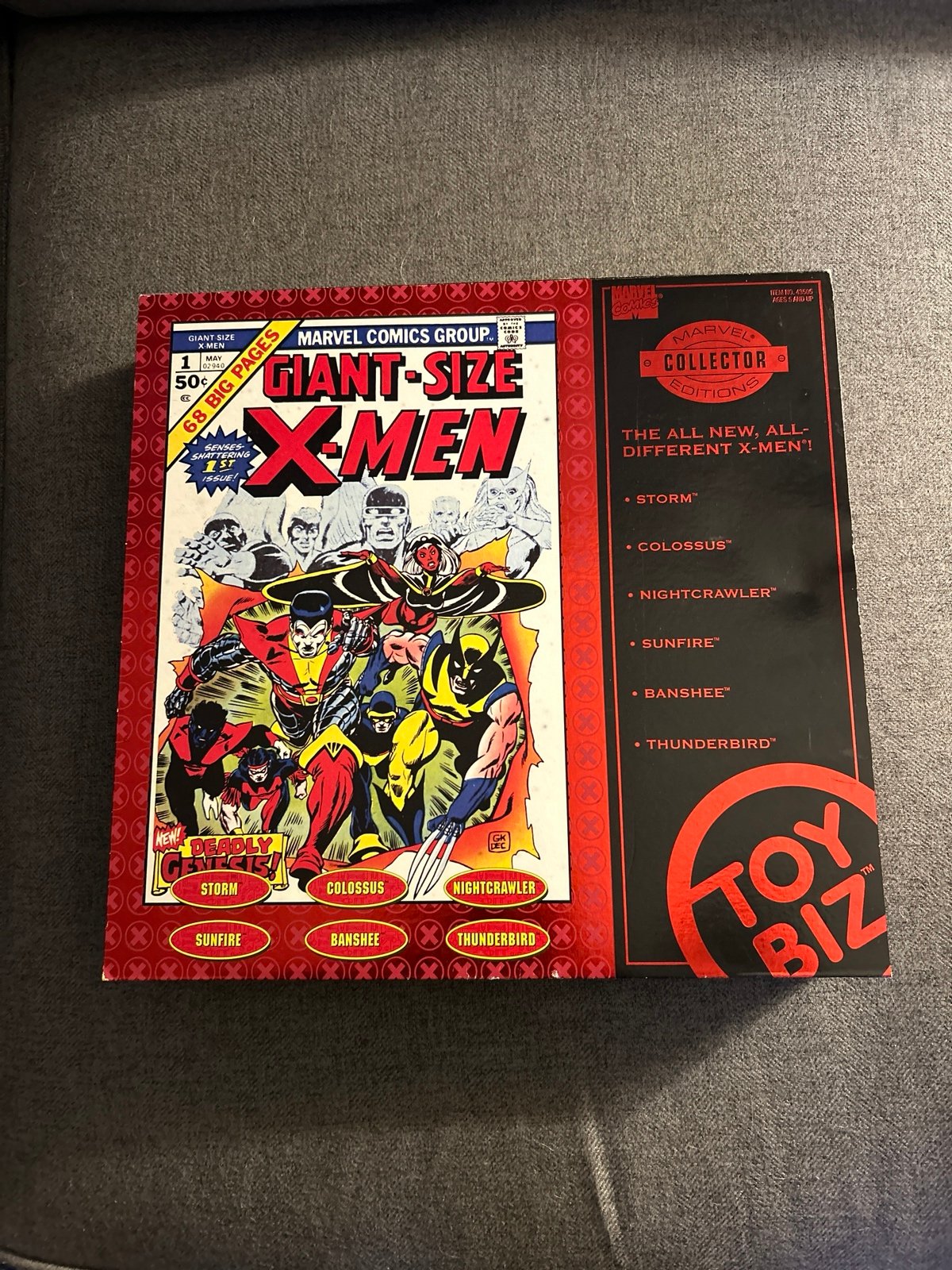 Giant Size X-men 1 Marvel Collector Edition Box Set 6 Action Figure Toybiz 1998