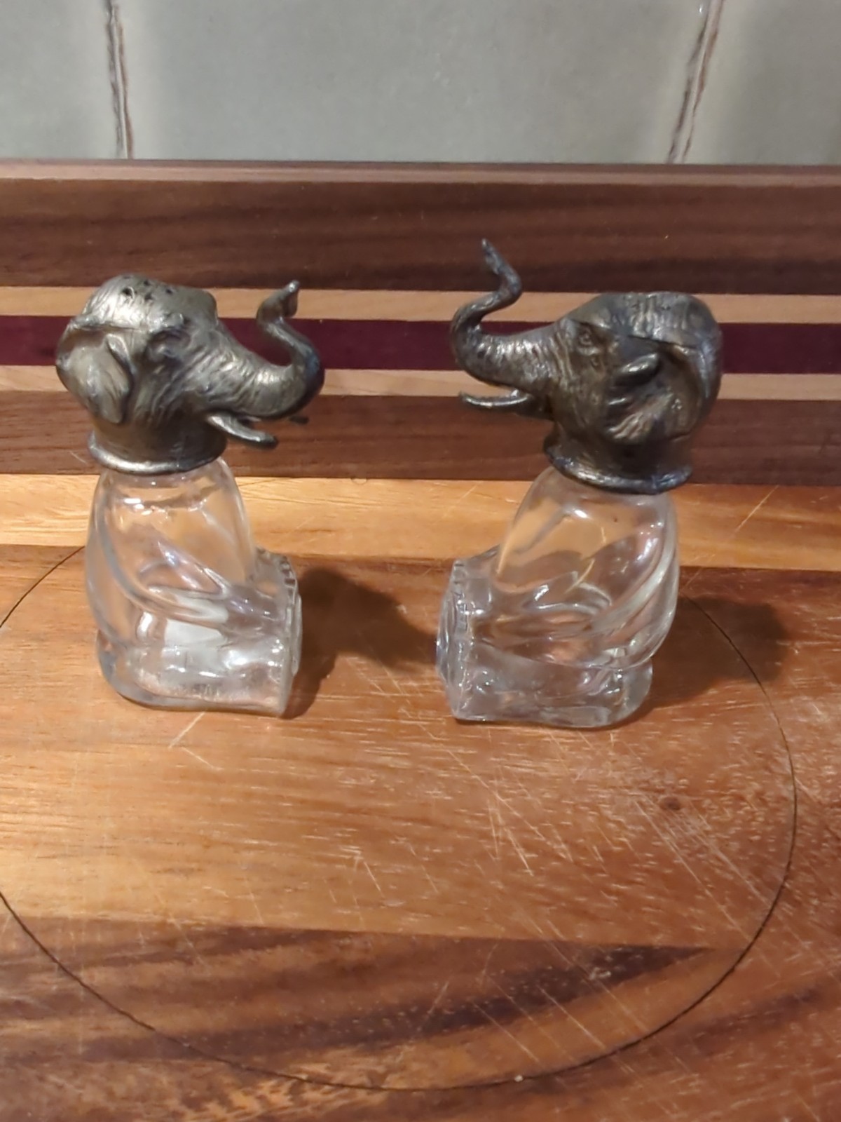 Vintage Elephant Salt and Pepper Shakers