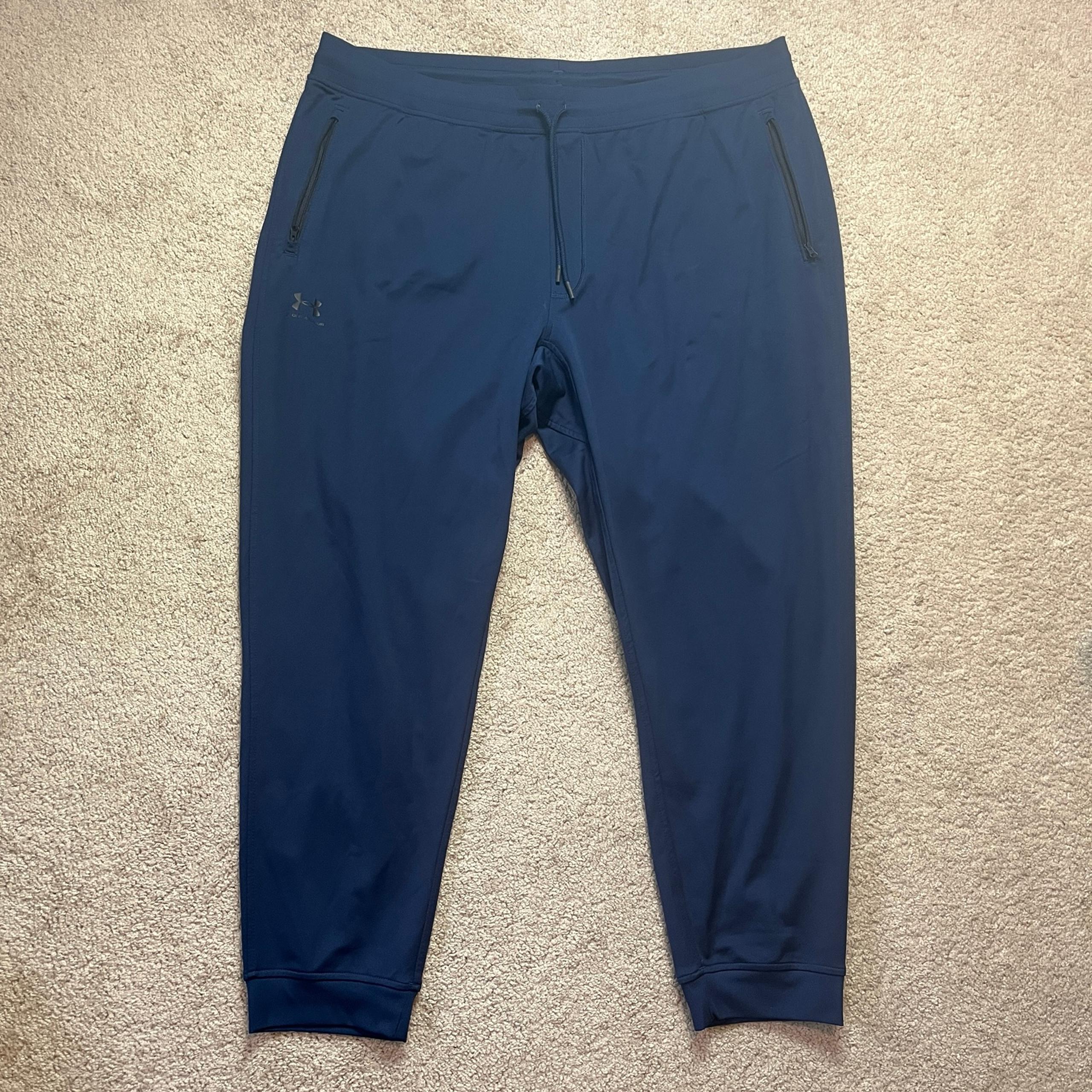 Under Armour Men's 3XL Sportstyle Tricot Lightweight Joggers Pants Navy Blue