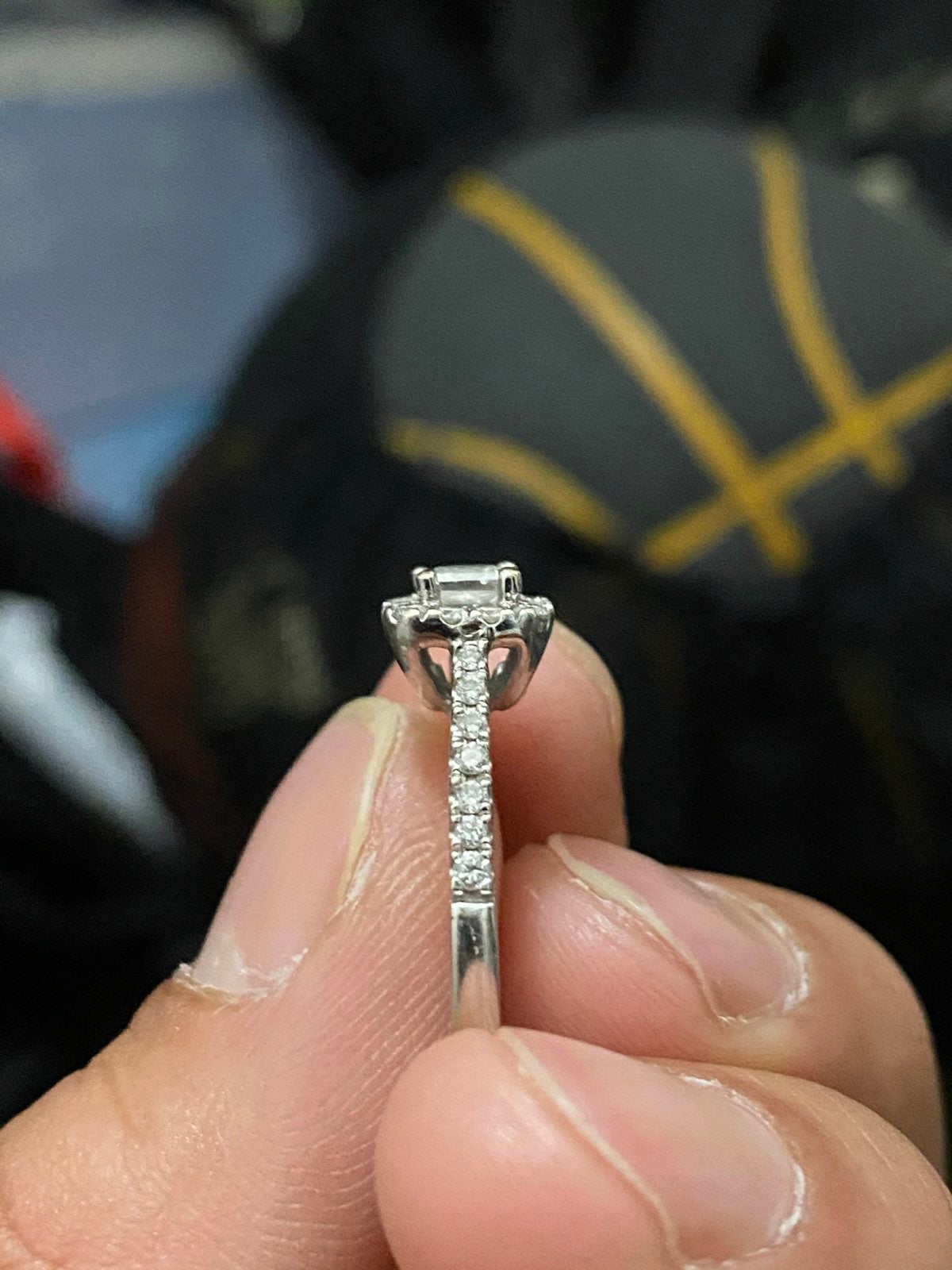 1ct Princess Cut engagement/wedding ring