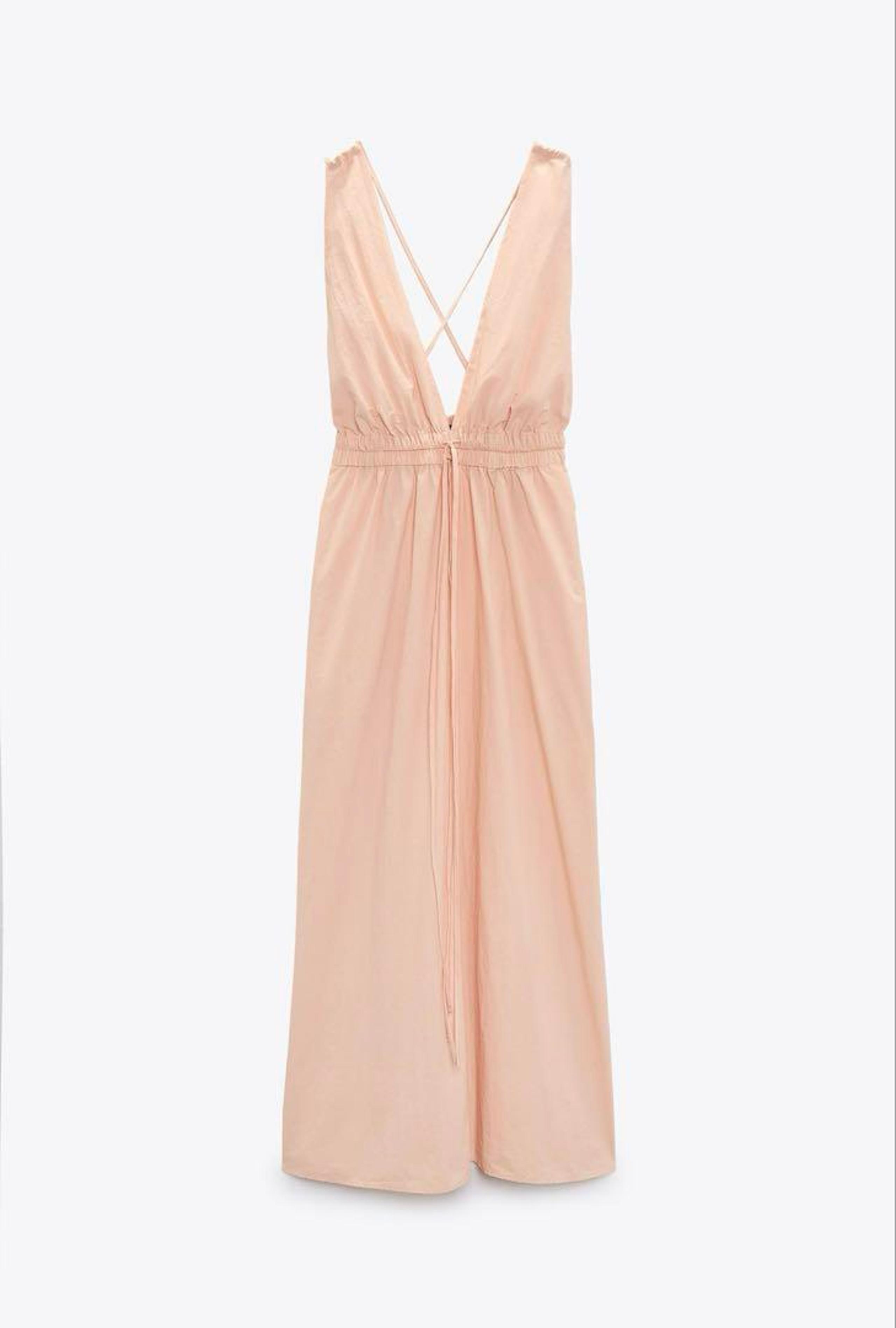 ZARA Nylon Cross Strap Jumpsuit Skirt