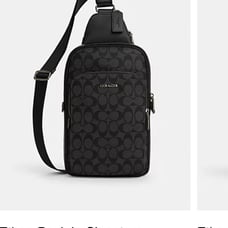 Coach Ethan backpack/bumbag in black.