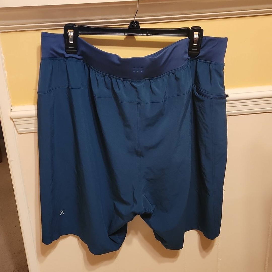 Lululemon Men's Turquoise Blue Long Athletic Shorts Size XXL
