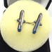New real stamped 925 sterling silver and high quality stone cuff links for men