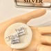 New real stamped 925 sterling silver and high quality stone cuff links for men