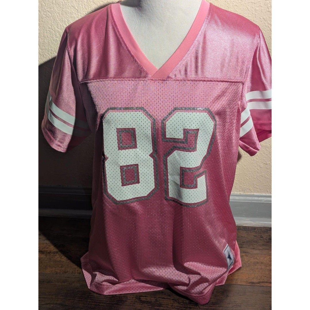 Dallas Cowboys Authentic Pink #82 Jason Witten Jersey - Size L - Game Day Ready!