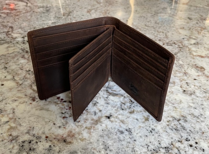 Stealth Mode Leather Bifold Wallet for Men With ID Window and RFID Blocking
