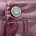 Joie Faux Leather Pants Size 10 Burgundy Straight Fit High Waisted NWT