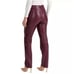 Joie Faux Leather Pants Size 10 Burgundy Straight Fit High Waisted NWT