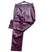 Joie Faux Leather Pants Size 10 Burgundy Straight Fit High Waisted NWT