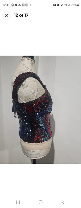 NWT RACHEL ZOE Sea Sequined Bodysuit - Size 2 295