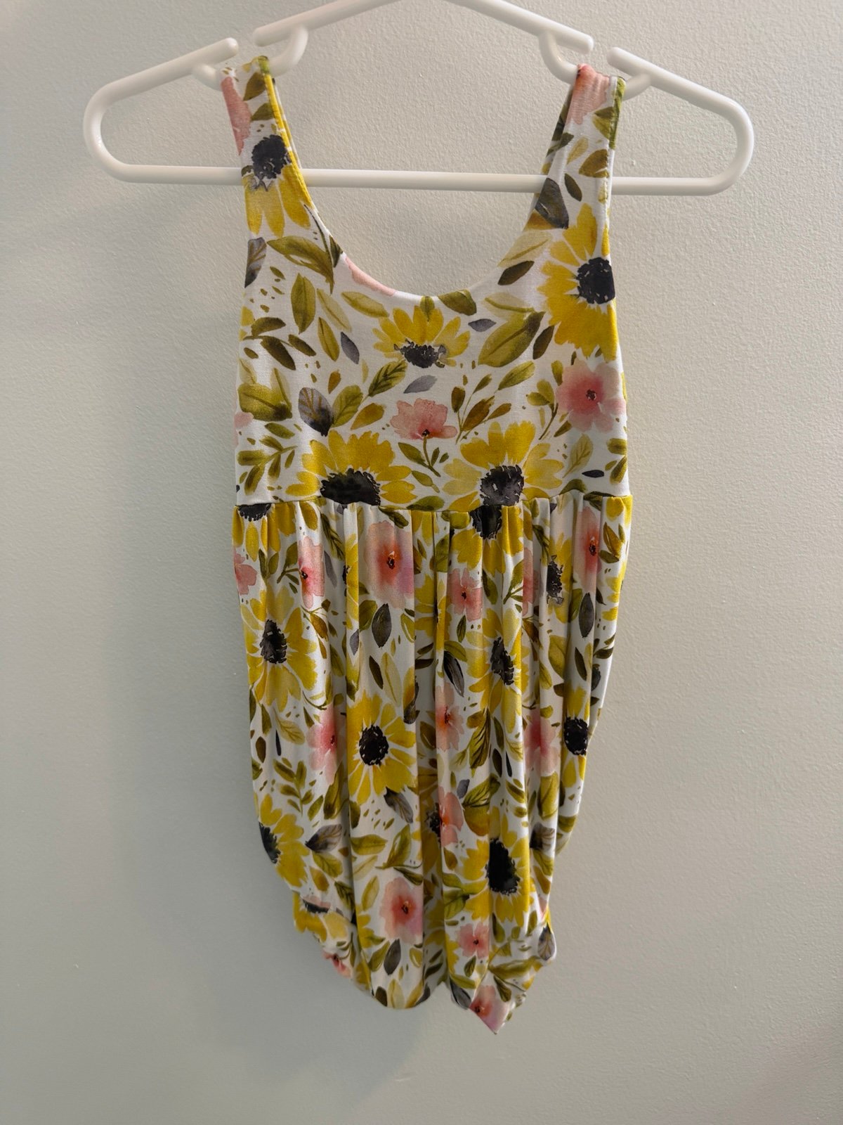 Autumn Sunflower Custom Made Romper Dress