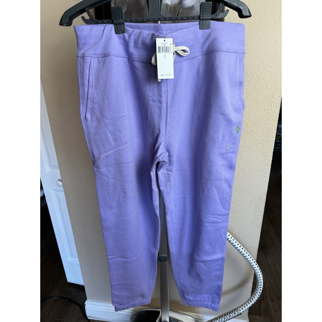 Ralph Lauren Polo Men’s Sweatpants Joggers L Purple NWT
