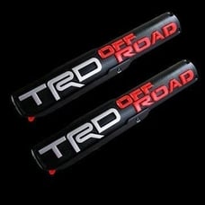 NEW 2PCS 3D TRD OFF ROAD Side Fender Front Door Badge Logo Nameplate Emblem