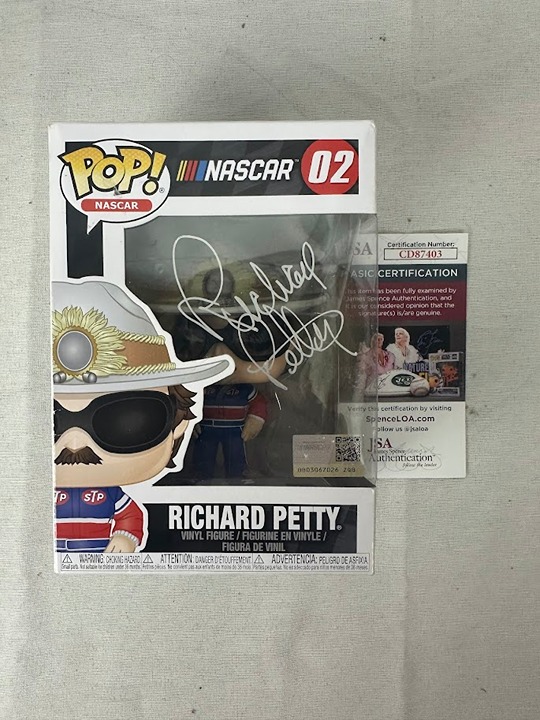 RICHARD PETTY Signed Autographed Funko POP NASCAR 02 KING JSA COA