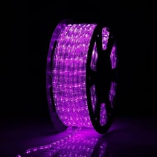 Purple Rope Lights, 110v Flat LED Strip Lights Waterproof Kit - 100 ft.