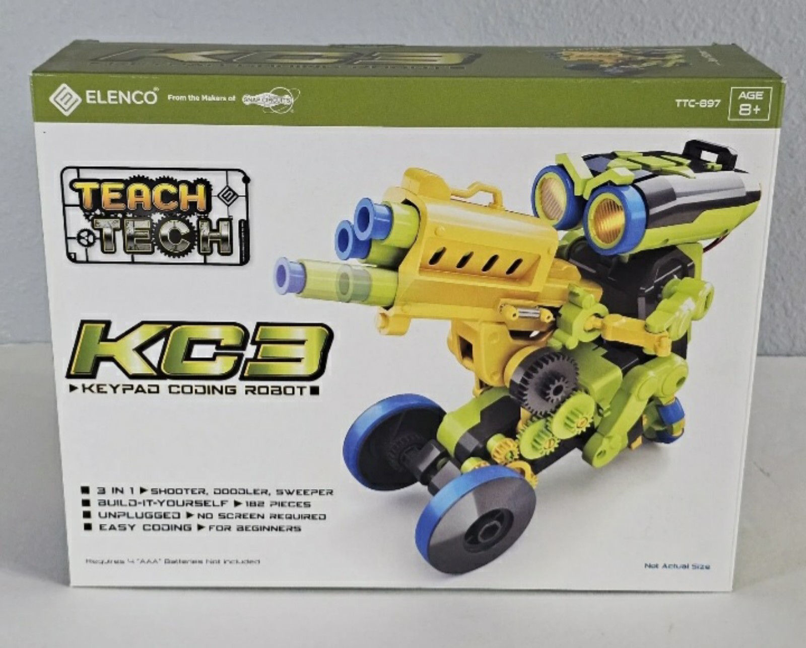 Teach Tech KC3 3-in-1 Keypad Coding Robot *New*