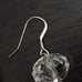 Acrylic 24k Gold Foil Encrusted Pierced Dangling Chain Earrings