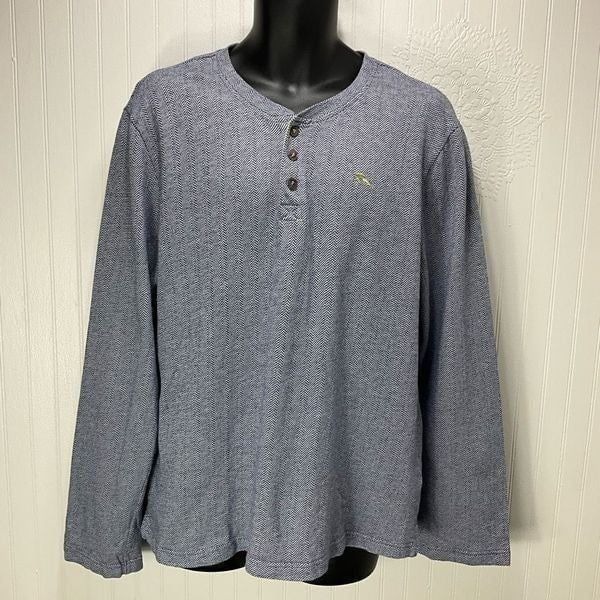 TOMMY BAHAMA Long Sleeve Henley Shirt