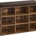 Shoe Bench with Cushion, Storage Bench with Padded Seat