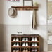 Shoe Bench with Cushion, Storage Bench with Padded Seat