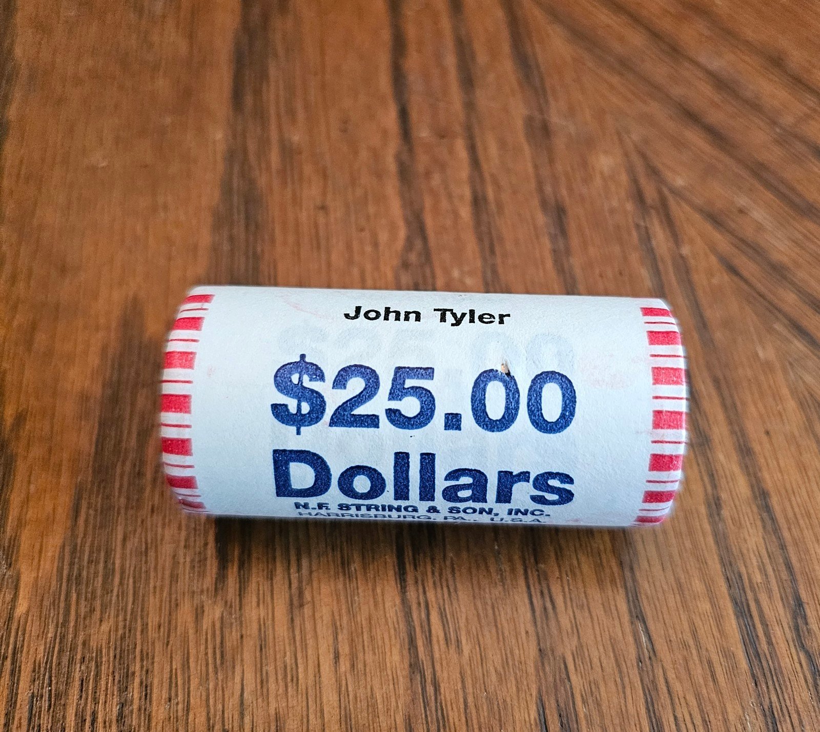 Uncirculated Roll of John Tyler Presidential Dollar Roll